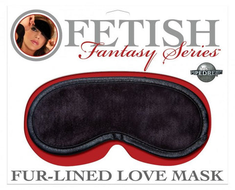 Fetish Fantasy Fur-Lined Love Mask (Black)