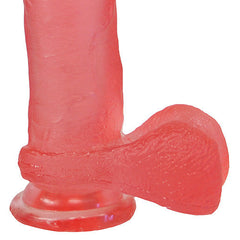 Doc Johnson 8 inch Crystal Jelly Suction Cup Ballsy Cock