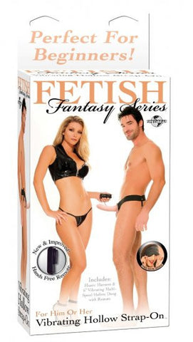 Fetish Fantasy Vibrating 6" Hollow Strap-On (FLESH)