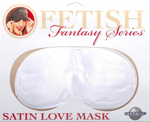 Fetish Fantasy Satin Love Mask White
